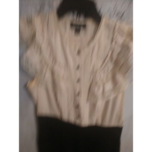 Bebe Vintage Lace Dress Sm Black Y2K Cottage Core Ruffled Feminine - Picture 5 of 11